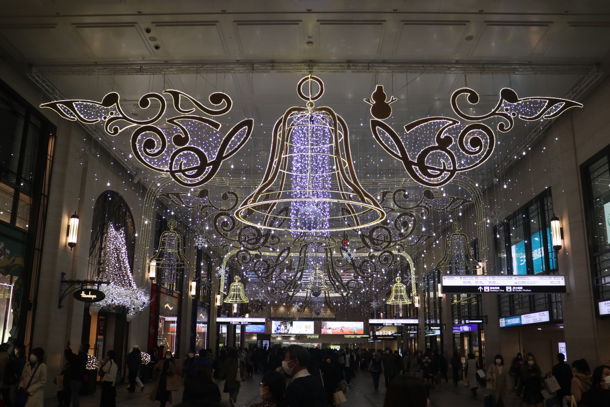 阪急大阪梅田駅のクリスマス装飾