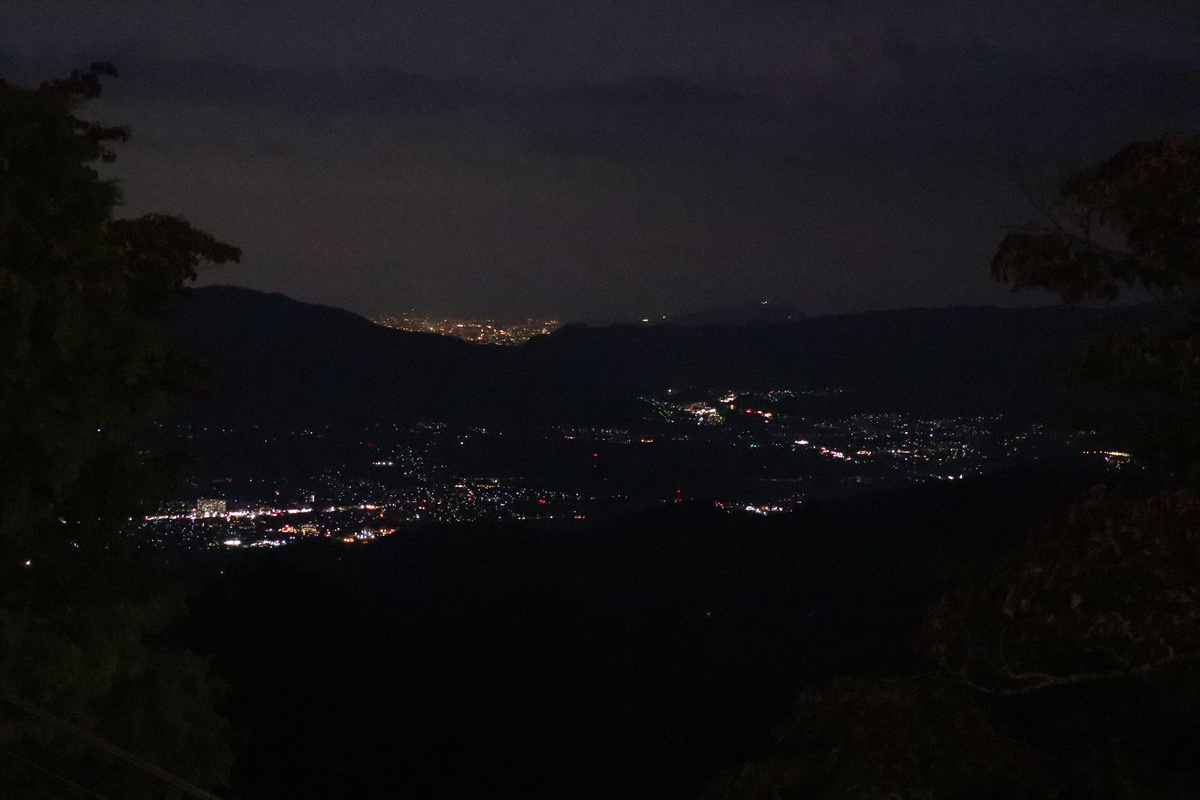 高野山駅から見る夜景