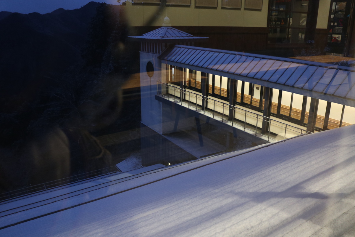 高野山駅周辺の積雪状況 - 1