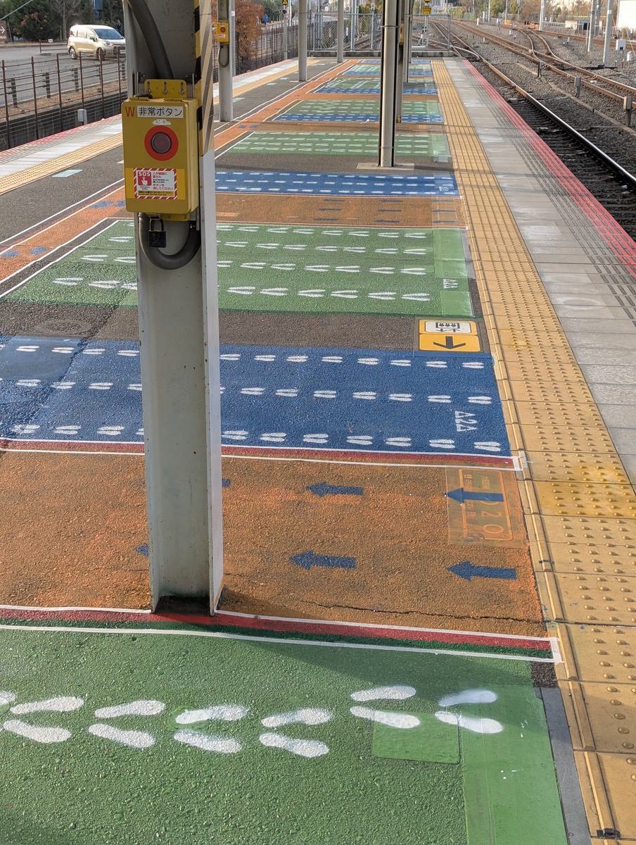 久宝寺駅ホーム